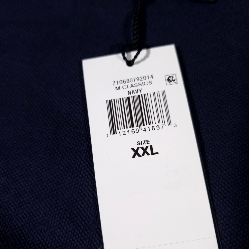 Polo Ralph Lauren Polo Shirt Mens XXL Navy Blue Long Sleeve Classic Fit NWT - Picture 2 of 8